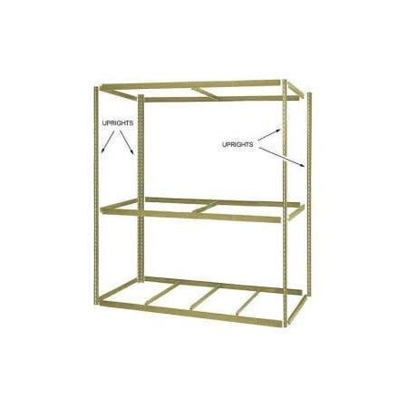 Global Equipment 5' High Tan Angle Post Set of 4 790CP106